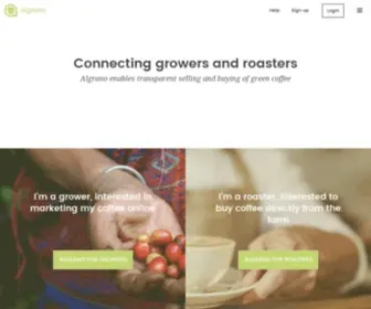 Algrano.com(Get coffee from growers online) Screenshot