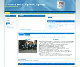 Algtop.net(Moroccan Area of Algebraic Topology) Screenshot