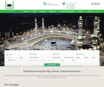 Algufran.com(AL GHUFRAN HAJJ & UMRA AND TRAVEL & TOURISM) Screenshot