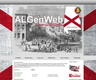 ALGW.org(ALGenWeb Project) Screenshot