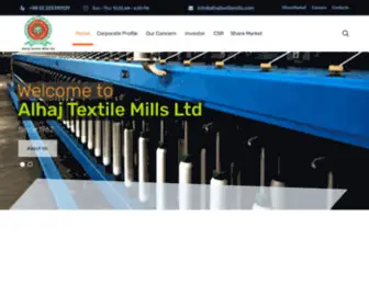 AlhajTextilemills.com(Alhaj Textile Mills Ltd) Screenshot