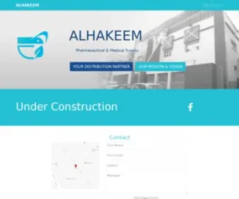 Alhakeem.ly((Al Hakeem Co. is a Libyan based Company for Pharmaceutical and Medical Supply)) Screenshot