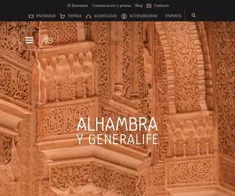Alhambra-Patronato.es(Sitio oficial) Screenshot