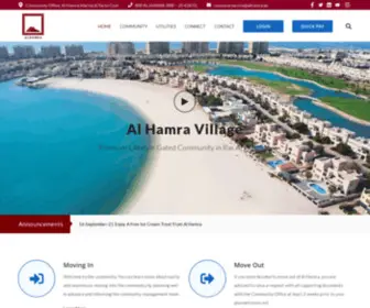 Alhamracommunities.com(Premium Gated Community in Ras Al Khaimah) Screenshot