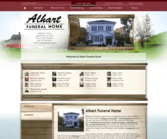 Alhartfuneralhome.com(Alhart Funeral Home) Screenshot