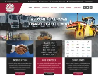 Alhasantransport.com(Al Hasan Transport & Equipment) Screenshot