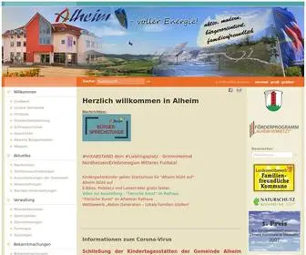 Alheim.de(Gemeinde Alheim) Screenshot