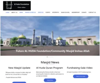 Alhudafoundation.org(Fishers, Indiana) Screenshot