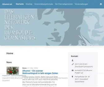 Alhumni.net(Startseite) Screenshot