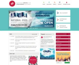 Alia.org.au(The Australian Library and Information Association) Screenshot