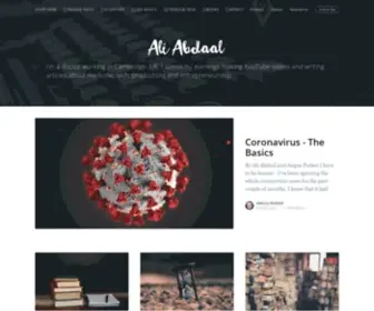 Aliabdaal.com(Ali Abdaal) Screenshot