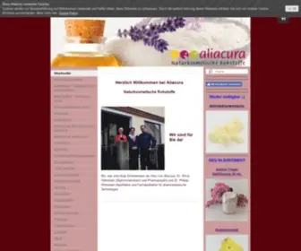 Aliacura.de(Naturkosmetik/Kosmetik selbermachen) Screenshot