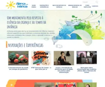Aliancapelainfancia.org.br(Aliança) Screenshot