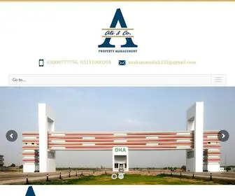 Aliandco.org.pk(DHA Multan) Screenshot