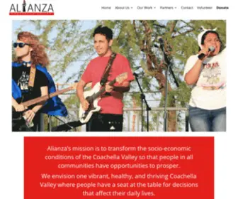 Alianzacv.org(Alianza Coachella Valley) Screenshot