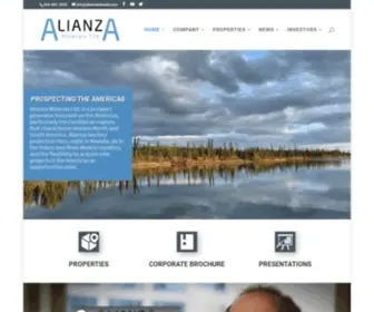 Alianzaminerals.com(Alianza Minerals Ltd) Screenshot