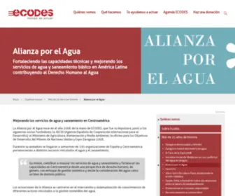 Alianzaporelagua.org(Alianza por el Agua) Screenshot