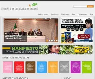 Alianzasalud.org.mx(Alianza por la Salud Alimentaria) Screenshot
