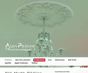 Alias-Podcast.de(Wer ist hier outtaspace) Screenshot