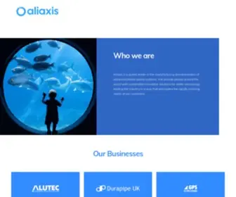 Aliaxis.co.uk(We make life flow) Screenshot