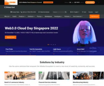 Alibabacloud.com(Alibaba Cloud) Screenshot