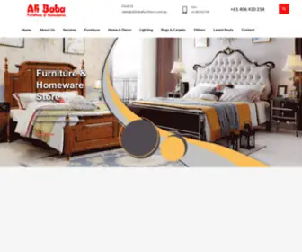 Alibabafurniture.com.au(Ali Baba Furniture) Screenshot