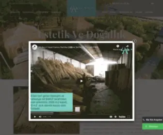 Alibarut.com.tr(Ali Barut Saz Hasır Kamış Bambu Dekorasyon Çatı Plaj Şemsiyesi ve Doğal Ot Kaplama) Screenshot