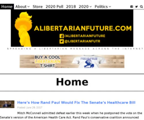 Alibertarianfuture.com(A Libertarian Future) Screenshot
