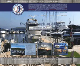 Alibimarina.com(Door County Marina and Door County Boating Slip Rental at Alibi Marina) Screenshot