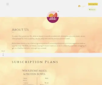 Alible.in(Alible delivers high protein salad bowls and nutritious meals to the door) Screenshot