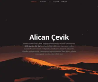 Alicancevik.com(Alican Çevik) Screenshot