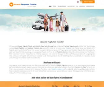 Alicante-Flughafen-Transfer.de(Alicante Flughafen Transfer nach Benidorm Denia Torrevieja Calpe) Screenshot