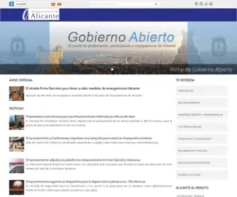 Alicante.es(Ayuntamiento de Alicante) Screenshot