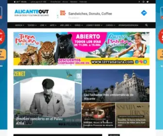Alicanteout.com(Qué hacer en Alicante. Guía de Ocio y Cultura de Alicante) Screenshot