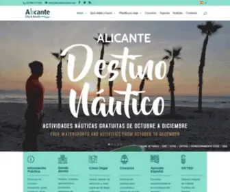 Alicanteturismo.com(Web oficial de turismo alicante) Screenshot