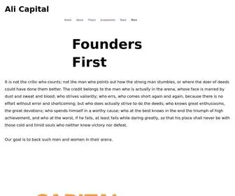 Alicapital.co(Ali Capital) Screenshot