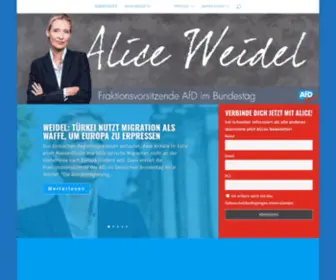 Alice-Weidel.de(Derzeit wird diese Homepage gewartet) Screenshot