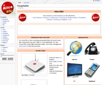 Alice-Wiki.de(Alice) Screenshot
