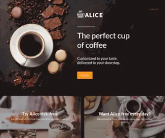 Alice.com(Alice Coffee Company) Screenshot
