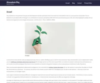 Aliceaudouin-Blog.com(Développement durable) Screenshot