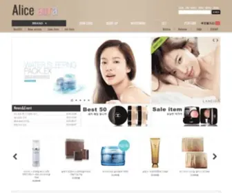 Aliceaura.com(국내브랜드화장품 NO.1쇼핑몰) Screenshot