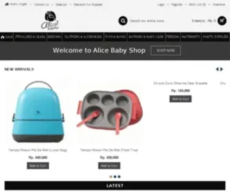 Alicebabyshop.com(Alice baby shop) Screenshot