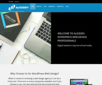 Alicedev.com(Digital solutions improve virtual reality) Screenshot