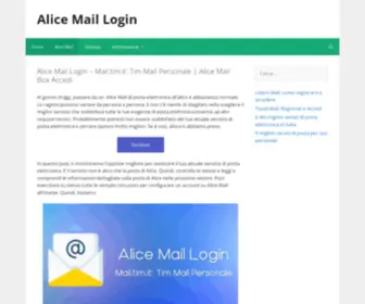 Aliceemaill.com(Tim Mail Personale) Screenshot