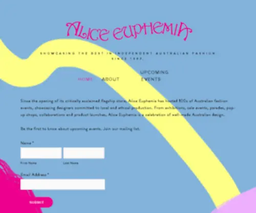 Aliceeuphemia.com(Alice Euphemia) Screenshot