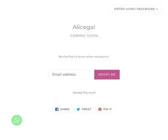 Alicegal.com(Alicegal) Screenshot