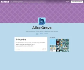 Alicegrove.com(Alice Grove) Screenshot