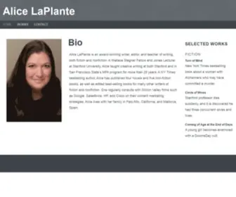 Alicelaplante.com(This website) Screenshot