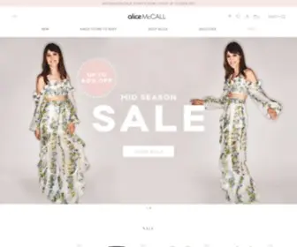 Alicemccall.com(Shop Australian Designer Fashion Online at alice McCALL. alice McCALL) Screenshot