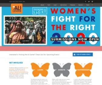 Alicenter.org(The Muhammad Ali Center) Screenshot